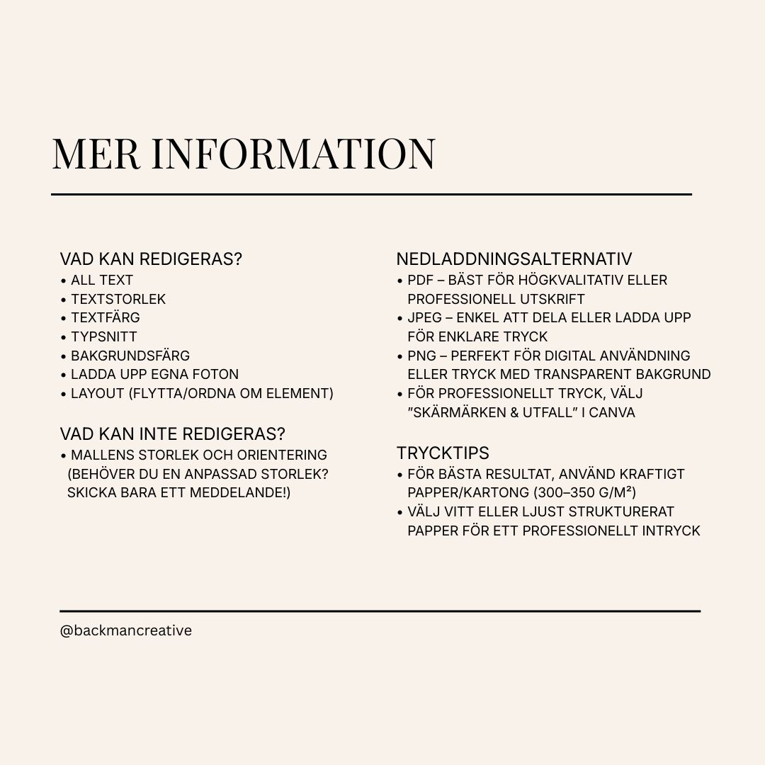 Bröllop | Mallar | Canva - Bild 5